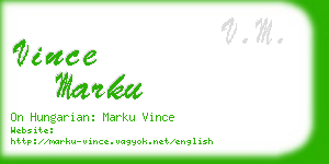 vince marku business card